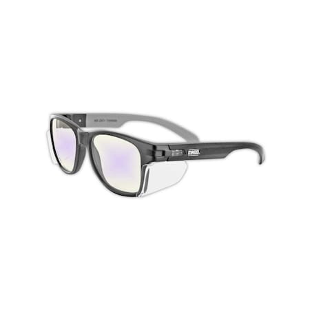 Magid Y50, Safety Glasses, Anti-Fog, Blue Blocking Lens, Black Frame, 1 PR Y50BKAFBLA